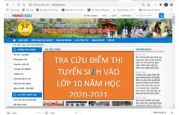 Hà Nội hướng dẫn tra cứu điểm kỳ thi tuyển sinh vào lớp 10 THPT